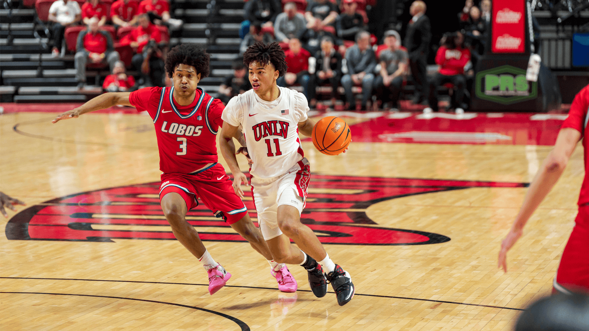 RUNNIN’ REBELS FALL IN CLOSE GAME TO NEW MEXICO, 75-73, SATURDAY AFTERNOON