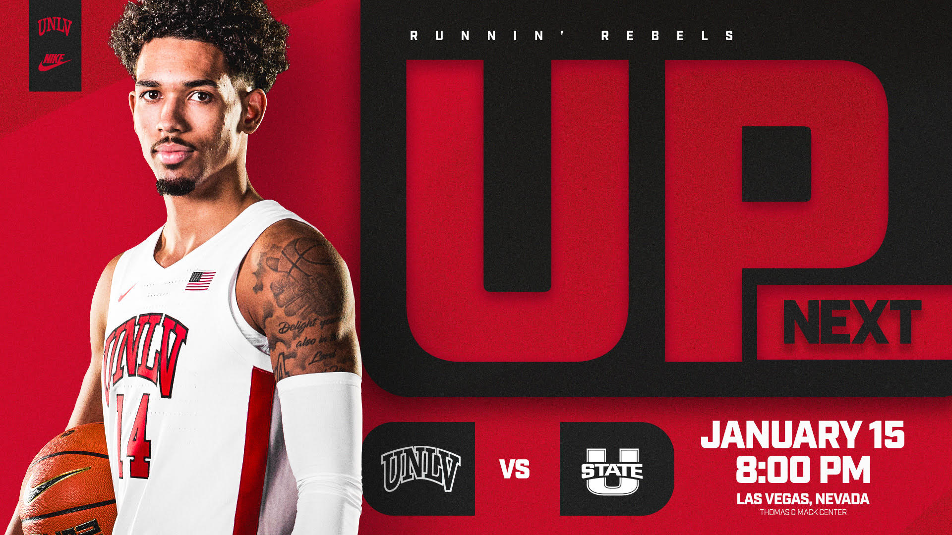 RUNNIN’ REBELS HOST NO. 22 UTAH STATE WEDNESDAY NIGHT